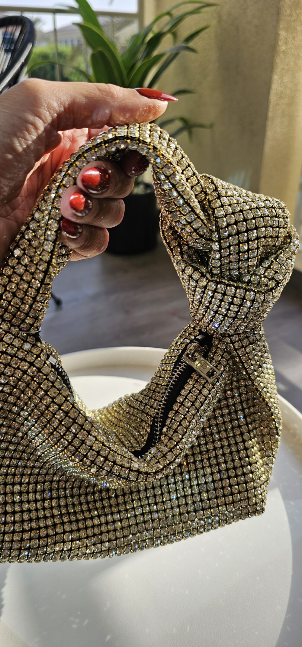 Gold Rhinestone Bag - Image 3