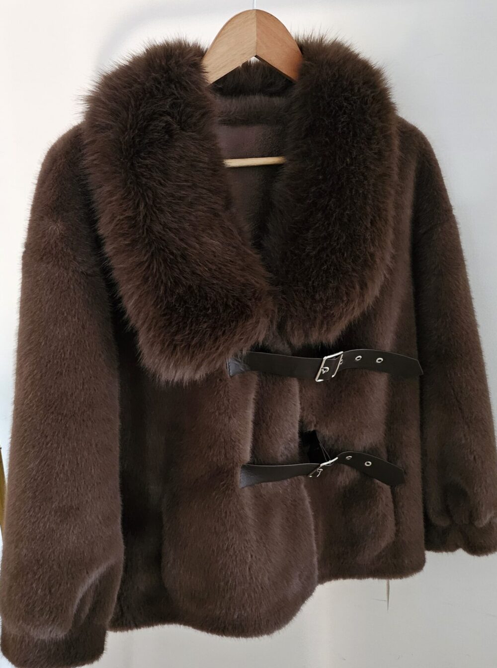 Brown Faux fur Jacket - Image 2